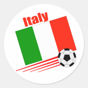 Italienfotbolllag Runt Klistermärke