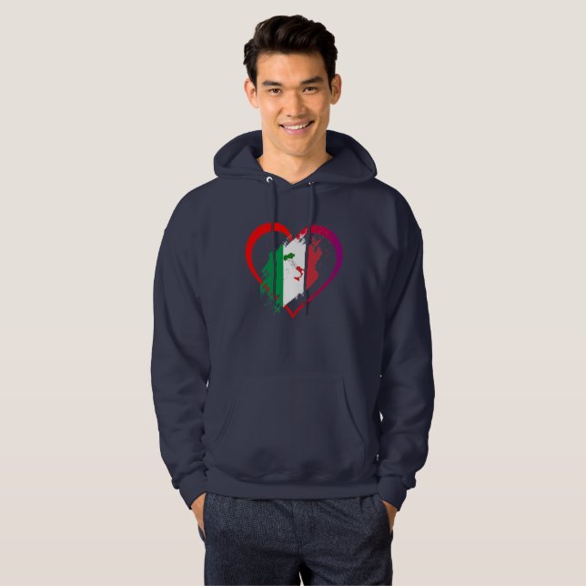 Italienhjärta Sweatshirt (Hel framsida)