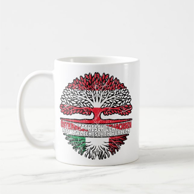 Italienisch Österreichisch Österreich Baum Kaffemugg (Vänster)