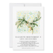 Italienisk citronlund | Boho botanisk inbjudan