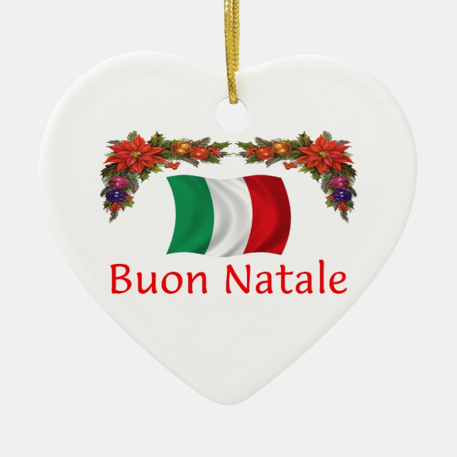 Italienjul Julgransprydnad Keramik (Framsidan)