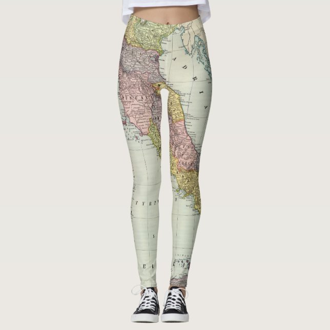 Italienkarta Leggings (Framsida)