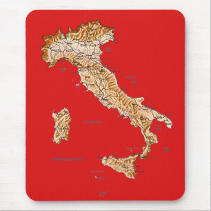Italienkarta Mousepad Musmatta