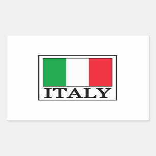 Italienklistermärke Rektangulärt Klistermärke