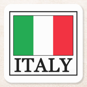 Italienkustfartyg Underlägg Papper Kvadrat