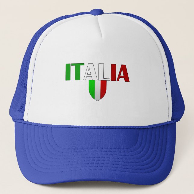 Italienlogotypflagga av italien skyddar för truckerkeps (Framsida)
