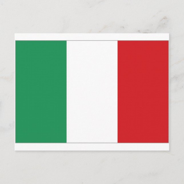 Italienmedborgareflagga Vykort (Framsida)