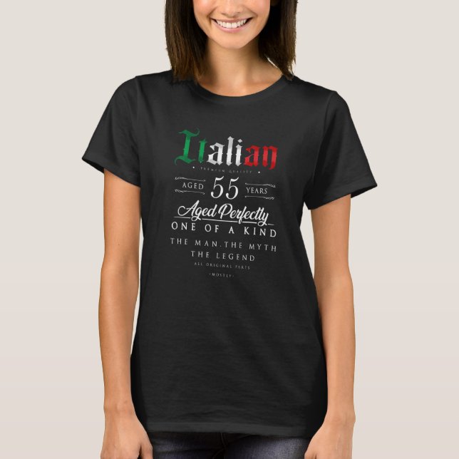Italiens 55-årsjubileum, 55 år gammal t shirt (Framsida)