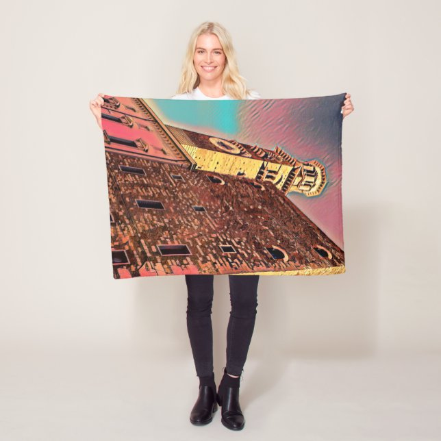 Italiens arkitekturmålning fleecefilt (På plats)