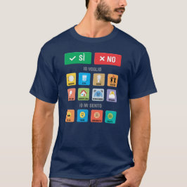 Italiens autism AAC PECS-meddelande 01 T Shirt