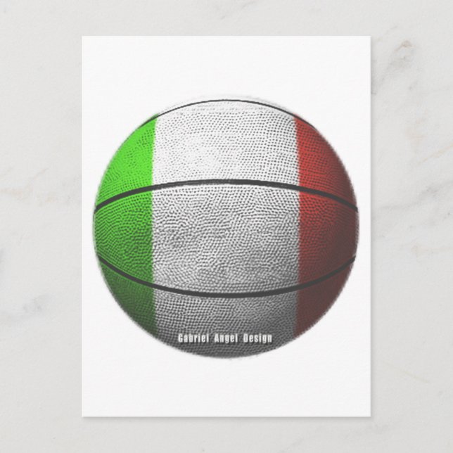 Italiens basket vykort (Framsida)