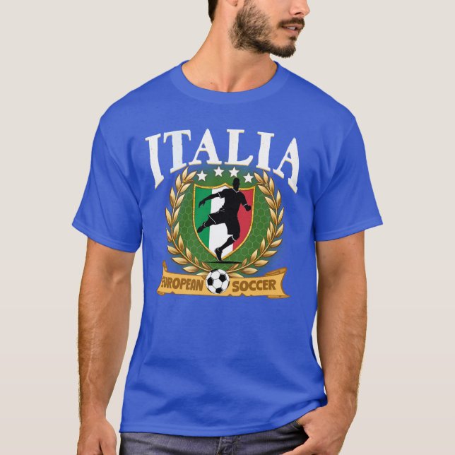 Italiens europeiska fotboll t shirt (Framsida)
