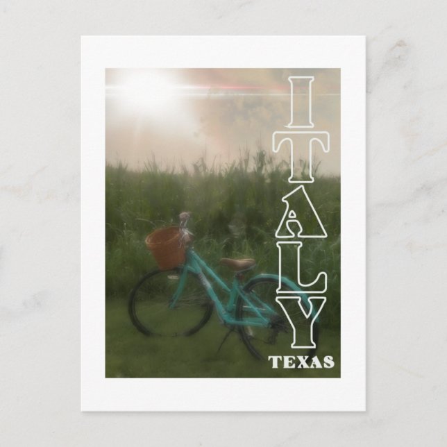 Italiens fält (Texas) Vykort (Framsida)