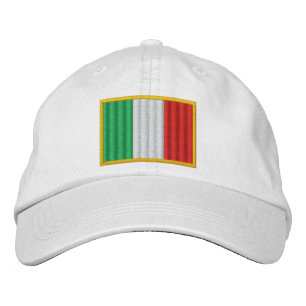 Italiens flagga broderad keps