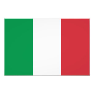 Italiens flagga fototryck