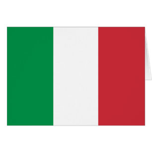 Italiens flagga hälsningskort
