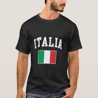 Italiens flagga Italien Italiensk Italiano Familj T Shirt