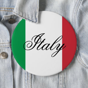 Italiens flagga italiensk stolthet Europa land Knapp