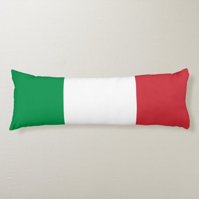 Italiens flagga kroppskudde (Framsidan)