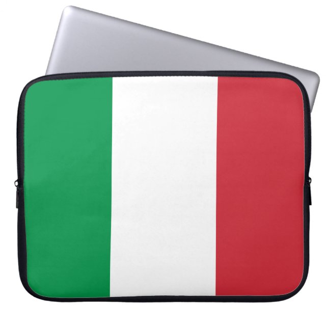 Italiens flagga laptop fodral (Framsidan)