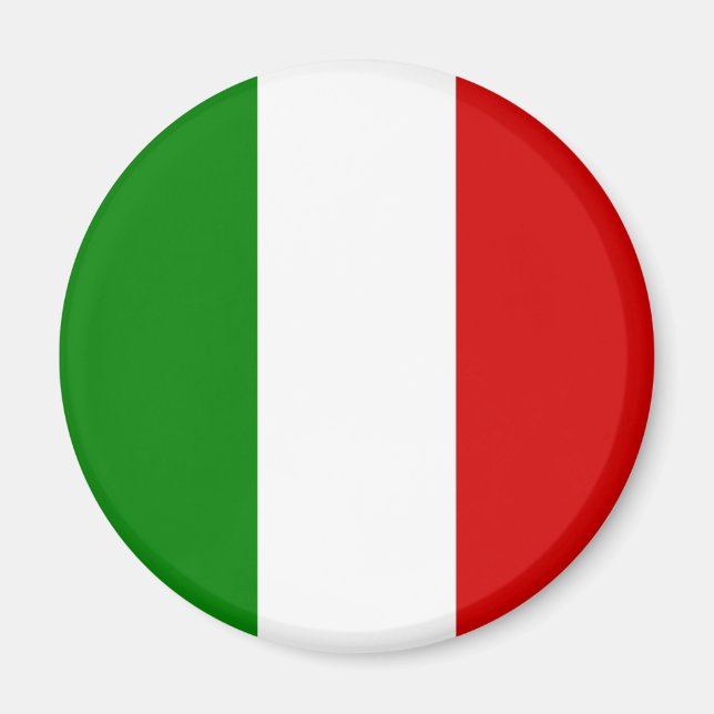 Italiens Flagga Magnet (Framsidan)