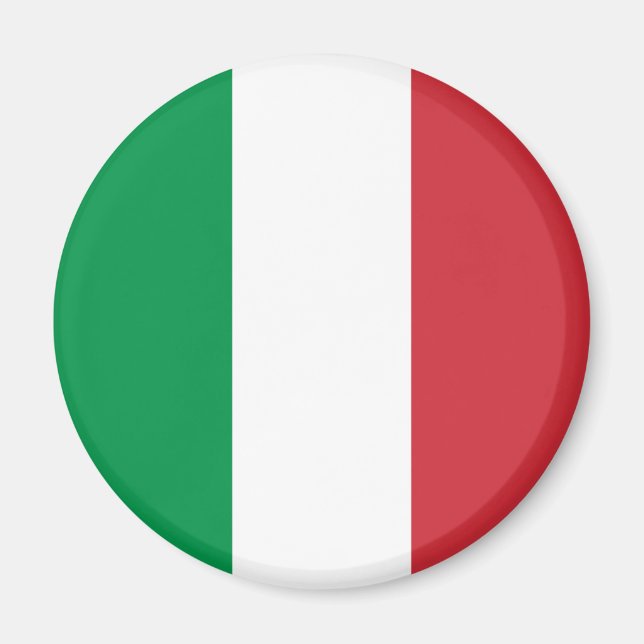 Italiens flagga magnet (Framsidan)