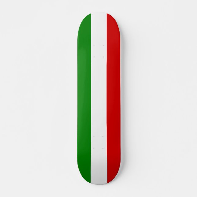 Italiens Flagga Old School Skateboard Bräda 18 Cm (Framsida)