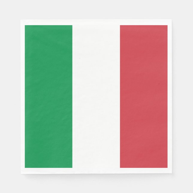Italiens flagga pappersservett (Framsidan)