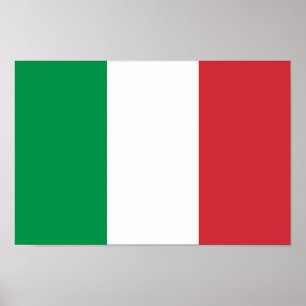 Italiens flagga poster