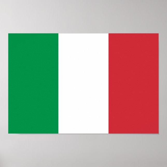 Italiens flagga poster (Framsidan)