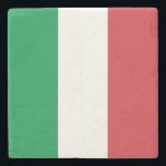 Italiens flagga stenunderlägg<br><div class="desc">Italiens nationalflagga.</div>