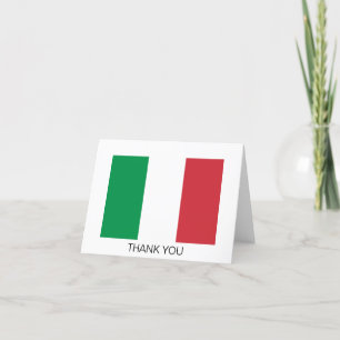 Italiens flagga tack kort