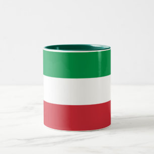 Italiens flagga Två-Tonad mugg