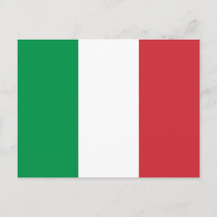 Italiens flagga vykort