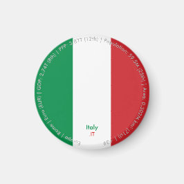 Italiens flaggmagnet magnet