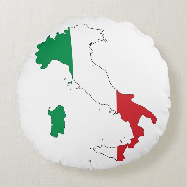 Italiens form rund kudde (Framsidan)