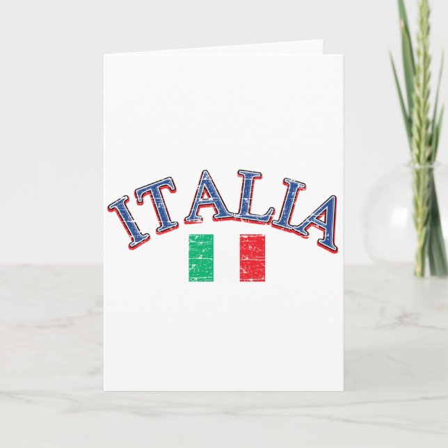 Italiens fotbollsdesign kort (Framsida)