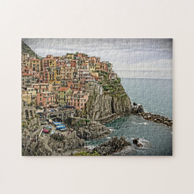 Italiens Kant - Manarola - Cinque Terre Pussel (Horisontell)