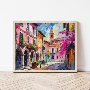 Italiens moderna Abstrakt Art Poster