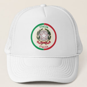 Italiens nationella emblemcirkelform keps