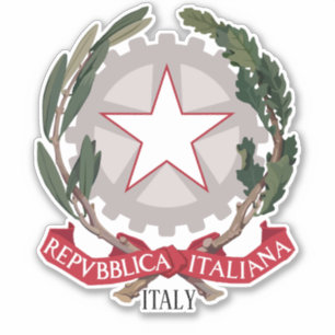 Italiens nationella Jacka av Arm Klistermärken