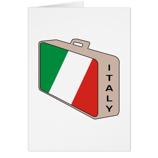 Italiens resgods hälsningskort (Framsidan)