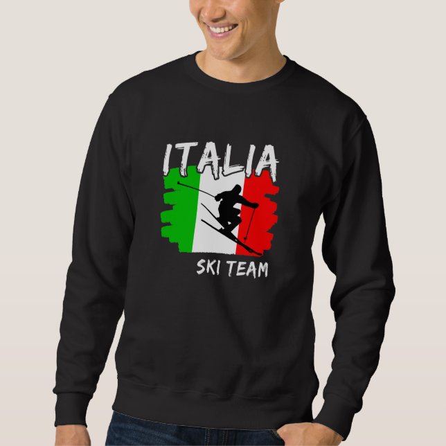 Italiens skidlandslag lång ärmad tröja (Framsida)