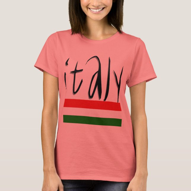 Italiens utformning! tee shirt (Framsida)