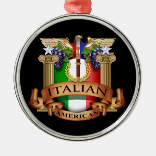 Italiensk amerikan julgransprydnad metall