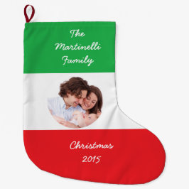 Italiensk-amerikansk julklapp med foto stor julstrumpa
