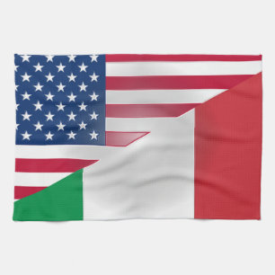 Italiensk amerikantrasaflagga 16" x 24", kökshandduk