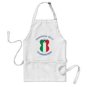 Italiensk ängel Hanukkah Flagga Personlig Förkläde
