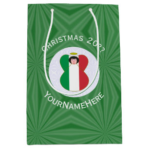 Italiensk ängel julflagga Personlig