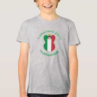Italiensk ängel julflagga Personlig pojke T Shirt
